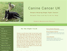 Tablet Screenshot of caninecanceruk.org